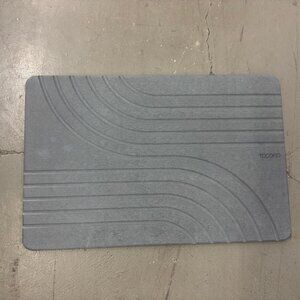 TOSORO Stone Diatomaceous Earth Grey Bath Mat (23.5 x 15 in) (NEW W/ PACKAGING)